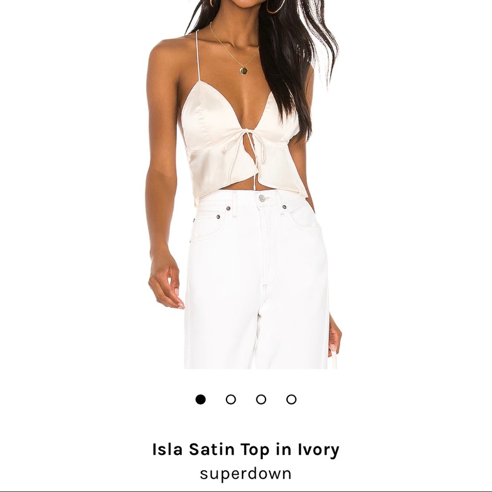 Super down Isla Satin Top XS